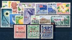 Cook Islands 1967 Definitives Sg205/221 (decimal Currency) Mnh