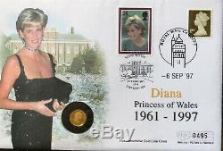 Cook Islands 1997 Princess Diana 1/25oz Gold Coin. 999%