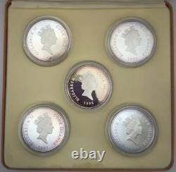 Cook Islands 1998 Silver 5 Coin Set Australian Fauna Threatened Species