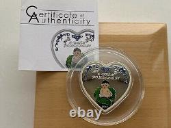 Cook Islands, 2 Dollars Birthday Heart Boy, silver coin, 1/2 Oz 2013 year