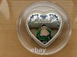 Cook Islands, 2 Dollars Birthday Heart Boy, silver coin, 1/2 Oz 2013 year