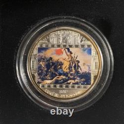 Cook Islands $20 2013 Delacroix Teugene Liberty Leading the People 3 oz Silver