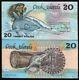 Cook Islands 20 Dollars P-5 A 1987 Shark Shell Turtle Drum Unc Tone Money Note