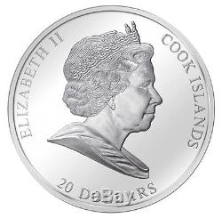 Cook Islands $20 Dollars, Silver Coin, 2010, Mint, Three Bogatyr Masterpiece of Art