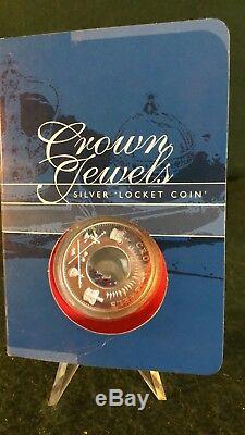 Cook Islands 2002 Crown Jewels. 999 Silver Locket Coin Perth Mint Rare $1