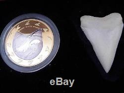 Cook Islands 2005 Gold $150 Bimetal 1.5 oz gold + 0.5 oz silver GreatWhiteShark