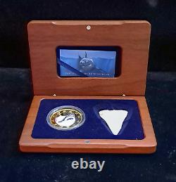 Cook Islands 2005 Great White Shark Bi-Metal $150 Gold Silver Proof 2oz Box/COA