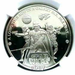 Cook Islands 2005 Star Wars 30th Anniversary $1 Almost Perfect Proof NGC PR69
