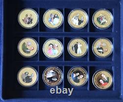 Cook Islands 2007 2008 36x $1 Dollar Coin Collection Set Royal Diamond Wedding
