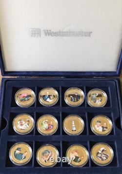 Cook Islands 2007 2008 36x $1 Dollar Coin Collection Set Royal Diamond Wedding