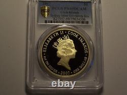 Cook Islands, 2007 Elizabeth II Gilt-Silver Sovereign Dollar. PCGS PR 69 Cameo