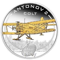 Cook Islands 2008 $1 Antonov An Aeroplanes 5 x 1 Oz Gilded Silver Proof Coin Set