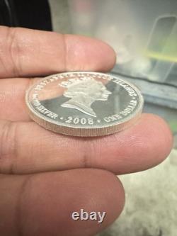 Cook Islands 2008 $1 Australia 1938 Crown 1oz 999 Silver Proof