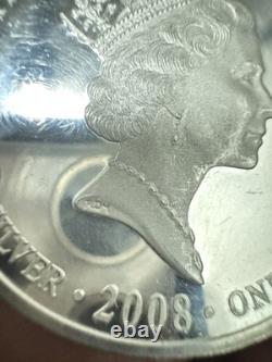 Cook Islands 2008 $1 Australia 1938 Crown 1oz 999 Silver Proof