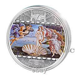 Cook Islands 2008 20$ Birth of Venus Masterpieces of Art 3oz. Fine silver coin