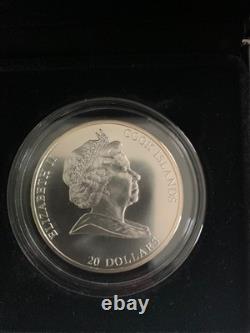 Cook Islands 2008 $20 Masterpice of Art- Creation of Adam Michelangelo 3oz Sv Cook Islands 2008 $20 Masterpice of Art- Creation of Adam Michelangelo 3oz Sv