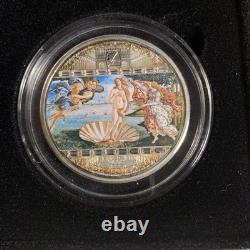 Cook Islands 2008 $20 Masterpieces of Art THE BIRTH OF VENUS Sandro Botticelli