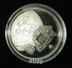 Cook Islands 2008 5$ PULTUSK METEORITE Palladium Plated Proof Silver Coin