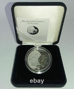 Cook Islands 2008 5$ PULTUSK METEORITE Palladium Plated Proof Silver Coin