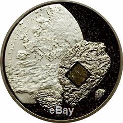 Cook Islands 2008 $5 Silver Proof Pultusk Palladium Meteorite CoA & Tin case
