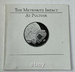 Cook Islands 2008 $5 Silver Proof Pultusk Poland Meteorite
