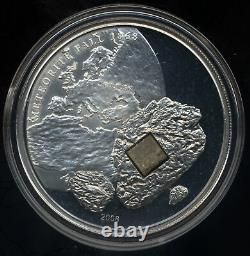 Cook Islands 2008 $5 Silver Proof Pultusk Poland Meteorite Insert Coin COA