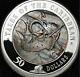 Cook Islands 2008 50$ TALES OF CARIBBEAN BLACK PEARL 5 OZ Silver Coin PF69 UC
