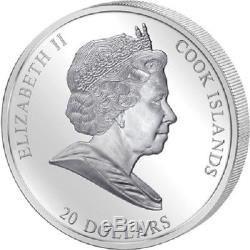 Cook Islands 2008 LEONARDO DA VINCI LAST SUPPER Masterpieces of Art Silver Coin