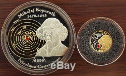 Cook Islands 2008 Nicolaus Copernicus Exclusive set in wooden BOX with COA