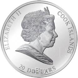 Cook Islands 2009 20$ Masterpieces Art POOR POET Carl Spitzweg 3oz Silver Coin