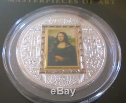 Cook Islands 2009 20$ Mona Lisa Masterpieces of Art 3oz Proof Gold Silver