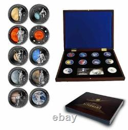 Cook Islands 2009, $5 SILVER set, Year of Astronomy, Solar System, only 2000