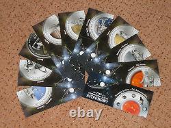 Cook Islands 2009, $5 SILVER set, Year of Astronomy, Solar System, only 2000