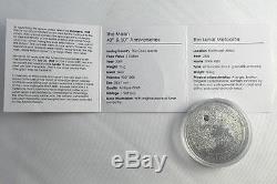 Cook Islands 2009 Fly Me To The Moon Silver Meteorite NWA 4881 + COA 925 silver