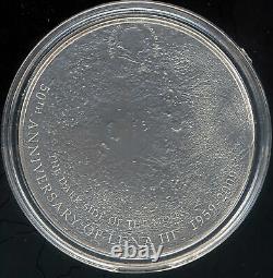 Cook Islands 2009 Fly Me To The Moon Silver Meteorite NWA 4881 Insert COA