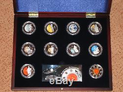 Cook Islands 2009, Year of Astronomy, Solar System, 10 piece coin set! $1 Planet