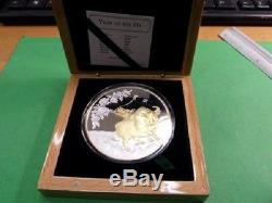 Cook Islands 2009 Year of The Ox $25 Silver 5 Oz Coin