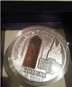 Cook Islands 2010 10$ Windows of Heaven Cologne Silver proof coin RARE