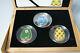 Cook Islands 2010 3x 5$ Imperial Eggs in Cloisonné Egg Silver Proof Coin SET BOX