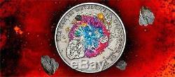 Cook Islands 2010 $5 The HAH 280 Meteorite 25g Silver Coin with Inlay