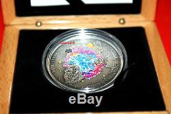 Cook Islands 2010 5$ The HAH 280 Meteorite Silver Coin With box