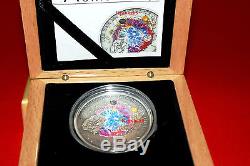 Cook Islands 2010 5$ The HAH 280 Meteorite Silver Coin With box