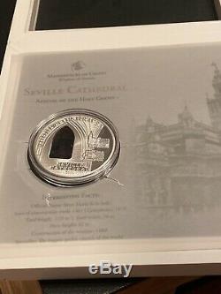 Cook Islands 2011 $10 WINDOWS OF HEAVEN Seville Cathedral 50 g Silver Coin