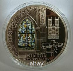 Cook Islands 2011 $10 WINDOWS OF HEAVEN Westminster London 50 g Silver Coin