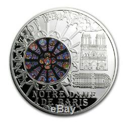 Cook Islands 2011 10$ Windows Of Heaven Notre Dame Paris Silver Proof Coin 2