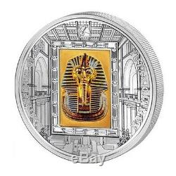 Cook Islands 2011 20$ Masterpieces Of Art King Pharaoh Tutankhamun Mask Silver