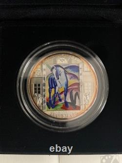 Cook Islands 2011 20$ Masterpieces of Art Franz Marc Blue Horse 3oz Silver Coin