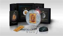Cook Islands 2011 $20 TUTANKHAMUN Masterpieces of Art 3Oz Proof Silver Gold Coin