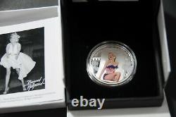 Cook Islands 2011 $5 MARILYN MONROE Silver Proof Coin with real Diamond