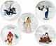 Cook Islands 2011 5 x 5$ Adventure of Mowgli Cartoon Set 5 x 1oz Silver